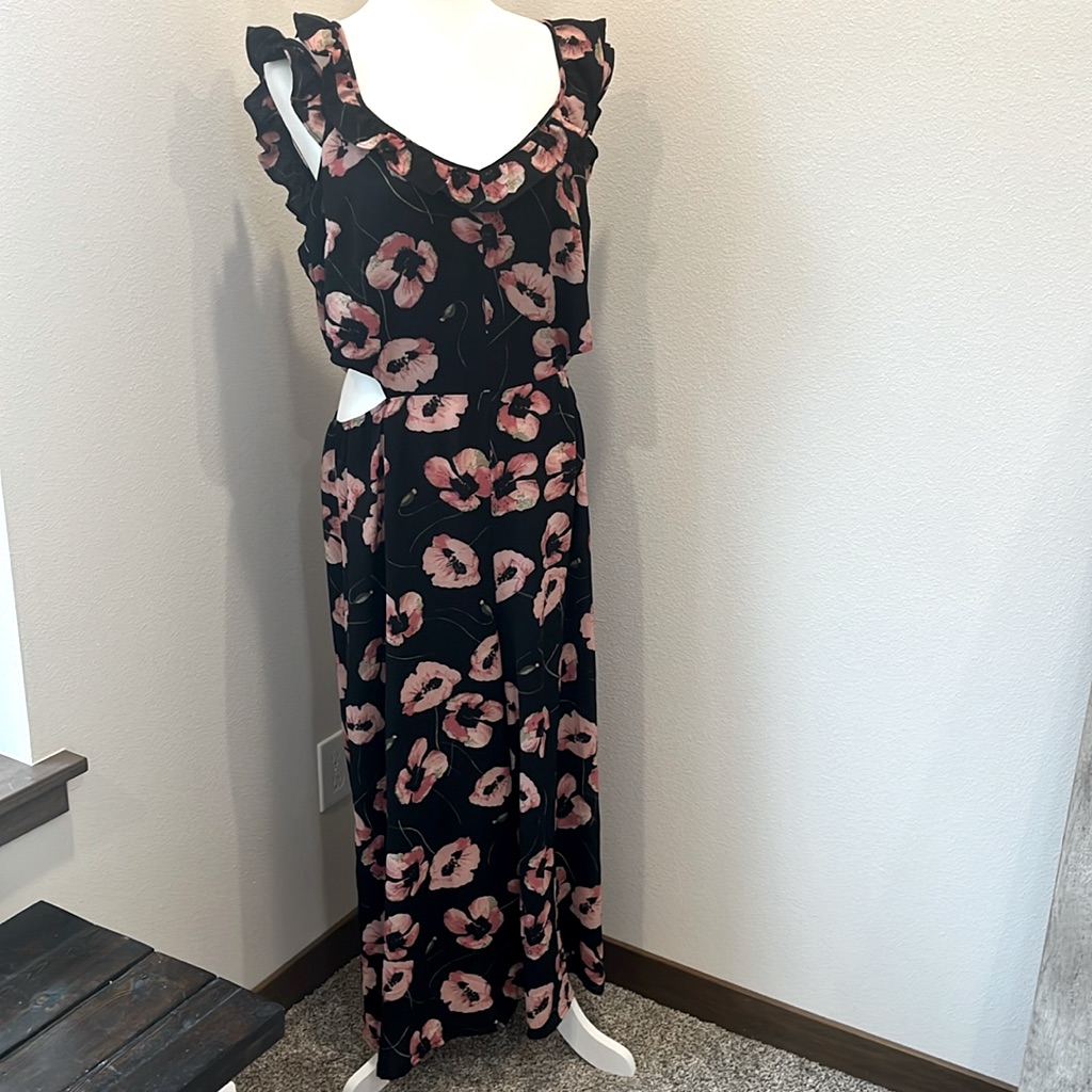 Liberty Love Floral Jumper Romper Large Nwt